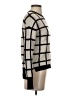 Aqua 100% Cashmere Checkered-gingham Ivory Cashmere Pullover Sweater Size XS - photo 4