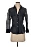 Theory Black 3/4 Sleeve Button-Down Shirt Size S - photo 1