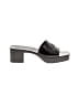 Gucci Black Rubber logo platform Sandals Size EU (IT) 38 / US 8 - photo 1