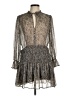 Zara Animal Print Silver Cocktail Dress Size M - photo 1