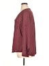 Express Outlet 100% Polyester Burgundy 3/4 Sleeve Blouse Size XL - photo 5