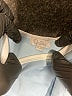 Quiltex 100% Cotton Chevron-herringbone Blue Short Sleeve Onesie Size 0-3 mo - photo 3