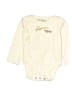 Assorted Brands 100% Cotton Ivory Long Sleeve Onesie Size 3-6 mo - photo 1