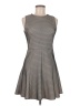 Zara Chevron-herringbone Gray Cocktail Dress Size M - photo 1