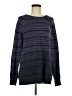 Ruff Hewn Print Purple Pullover Sweater Size M - photo 1