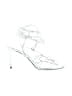 Saint Laurent 100% Leather White Silver Leather Robin sandals Size EU 35 - photo 1