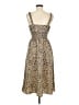 Shein Animal Print Tan Casual Dress Size 6 - photo 2