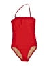 J.Crew Solid Red One Piece Swimsuit Size 00 - photo 1
