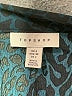 Topshop 100% Polyester Paisley Teal Formal Skirt Size 2 - photo 4