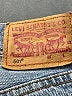 Levi's 100% Cotton Blue Denim Shorts Size 27 waist - photo 3