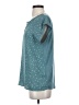 Papermoon 100% Polyester Stars Teal Short Sleeve Blouse Size S - photo 5