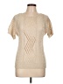 Unbranded Tan Ivory Short Sleeve Top Size L (estimated) - photo 1