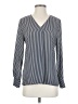 Ann Taylor Factory 100% Polyester Blue Long Sleeve Blouse Size XS - photo 1