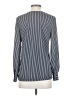 Ann Taylor Factory 100% Polyester Blue Long Sleeve Blouse Size XS - photo 2