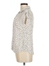 Maurices 100% Rayon Animal Print Ivory Sleeveless Button-Down Shirt Size M - photo 5