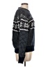 Assorted Brands Print Black Pullover Sweater Size L - photo 4