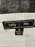 Lety & Me Silver Pullover Sweater Size M - photo 7