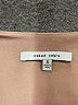 Naked Zebra 100% Polyester Solid Tan Short Sleeve Blouse Size S - photo 7