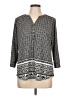 Croft & Barrow Gray 3/4 Sleeve Blouse Size L - photo 1