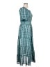 Max Studio 100% Polyester Checkered-gingham Teal Casual Dress Size XL - photo 4