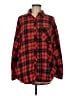 Wild Fable Plaid Red Long Sleeve Button-Down Shirt Size M - photo 1