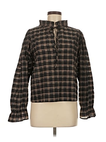 Ganni Long Sleeve Blouse (view 1)
