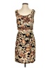 Assorted Brands 100% Rayon Tropical Brown Cocktail Dress Size XXS - photo 1