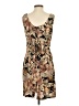 Assorted Brands 100% Rayon Tropical Brown Cocktail Dress Size XXS - photo 2