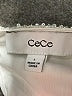 CeCe Metallic Silver Long Sleeve Blouse Size L - photo 7