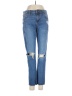 Gap Outlet Hearts Blue Jeans Size 4 - photo 1