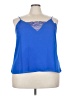 Melrose and Market 100% Polyester Blue Tank Top Size 3X - photo 1