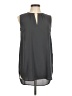 H&M 100% Polyester Gray Sleeveless Blouse Size 6 - photo 1