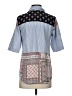Indigo Thread Co. Print Gray 3/4 Sleeve Button-Down Shirt Size XS - photo 2