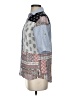 Indigo Thread Co. Print Gray 3/4 Sleeve Button-Down Shirt Size XS - photo 5