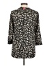 Eight Sixty Animal Print Black 3/4 Sleeve Blouse Size M - photo 2