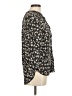 Eight Sixty Animal Print Black 3/4 Sleeve Blouse Size M - photo 4