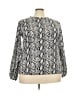 Unbranded 100% Polyester Silver Long Sleeve Blouse Size 3X - photo 1