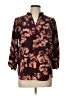 Monday Fun 100% Polyester Burgundy 3/4 Sleeve Blouse Size L - photo 1