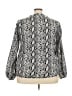 Unbranded 100% Polyester Silver Long Sleeve Blouse Size 3X - photo 2
