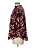 Monday Fun 100% Polyester Burgundy 3/4 Sleeve Blouse Size L - photo 5
