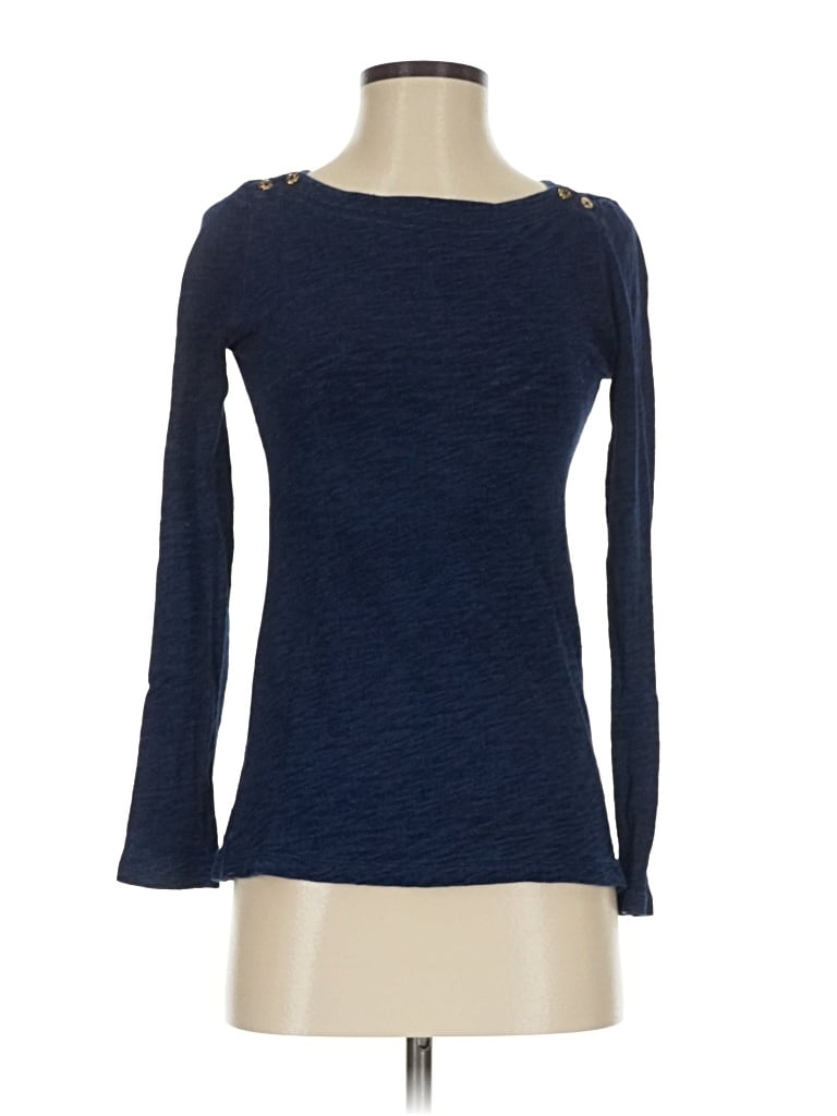 Pre-owned Jcrew 3/4 Sleeve T-shirt In Blue