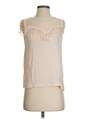 Zara W&B Collection Sleeveless Blouse (view 1)
