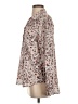 Bella Dahl 100% Rayon Animal Print Tan Long Sleeve Blouse Size S - photo 5