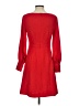 Ann Taylor 100% Polyester Solid Red Casual Dress Size 0 - photo 2