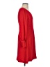 Ann Taylor 100% Polyester Solid Red Casual Dress Size 0 - photo 4