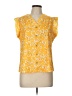 Unbranded 100% Polyester Yellow Sleeveless Blouse Size L - photo 1