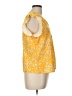 Unbranded 100% Polyester Yellow Sleeveless Blouse Size L - photo 4