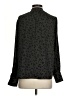 David Lerner 100% Polyester Animal Print Black Long Sleeve Blouse Size XS - photo 2