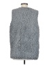 Jason Maxwell 100% Polyester Gray Faux Fur Vest Size S - photo 2