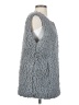 Jason Maxwell 100% Polyester Gray Faux Fur Vest Size S - photo 4